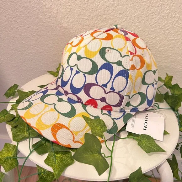 Coach | Accessories | Coach Rainbow Signature Baseball Hat  display picture 3